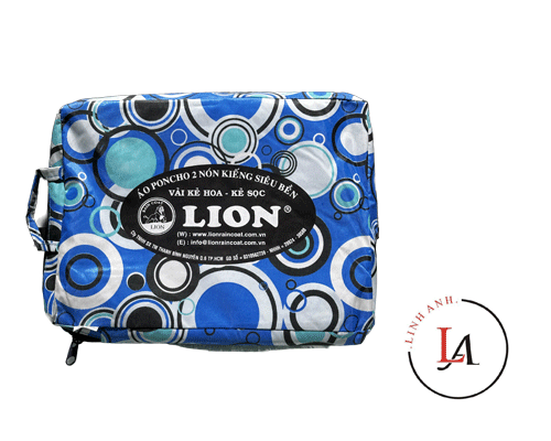 áo mưa Lion vải hoa vân 2 đầu